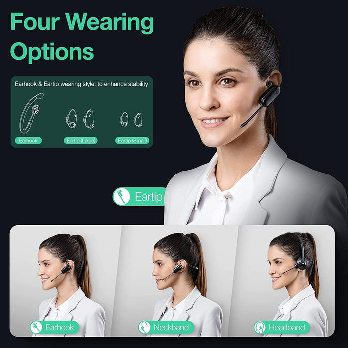 Yealink WH63PORTABLE-TEAMS Teams Desct Wireless Single Ear Headset - Portable Edition Headset Yealink