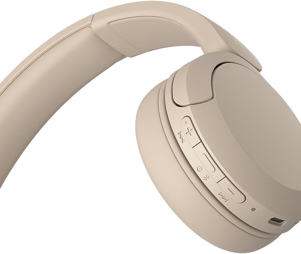Sony WH-CH520 Wireless Calls/Music Headphones Cream | WHCH520C.CE7 Headset Sony