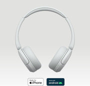 Sony WH-CH520 Wireless Calls/Music Headphones White | WHCH520W.CE7 Headset Sony