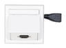 Vivolink Wall Connection Box with HDMI & Thorsmann Wall Box, White | WI221184