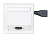 Vivolink Wall Connection Box with HDMI & Thorsmann Wall Box, White | WI221184 Socket-Outlets Vivolink