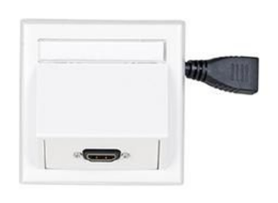 Vivolink Wall Connection Box with HDMI & Thorsmann Wall Box, White | WI221184 Socket-Outlets Vivolink