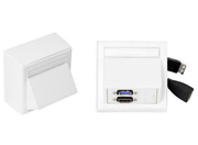 Vivolink Wall Connection Box HDMI & USB 3.0 – White | WI221261 Wallplate Vivolink