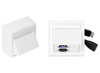 Vivolink Wall Connection Box HDMI & USB 3.0 – White | WI221261