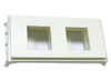 Vivolink Outlet Panel for 2 x Keystone Modules – White | WI221266