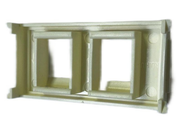 Vivolink Outlet Panel for 2 x Keystone Modules – White | WI221266 Wallplate Vivolink