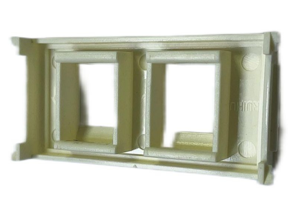 Vivolink Outlet Panel for 2 x Keystone Modules – White | WI221266 Socket-Outlets Vivolink