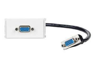 Vivolink Outlet Panel VGA 200mm – White | WI221278 Wallplate Vivolink