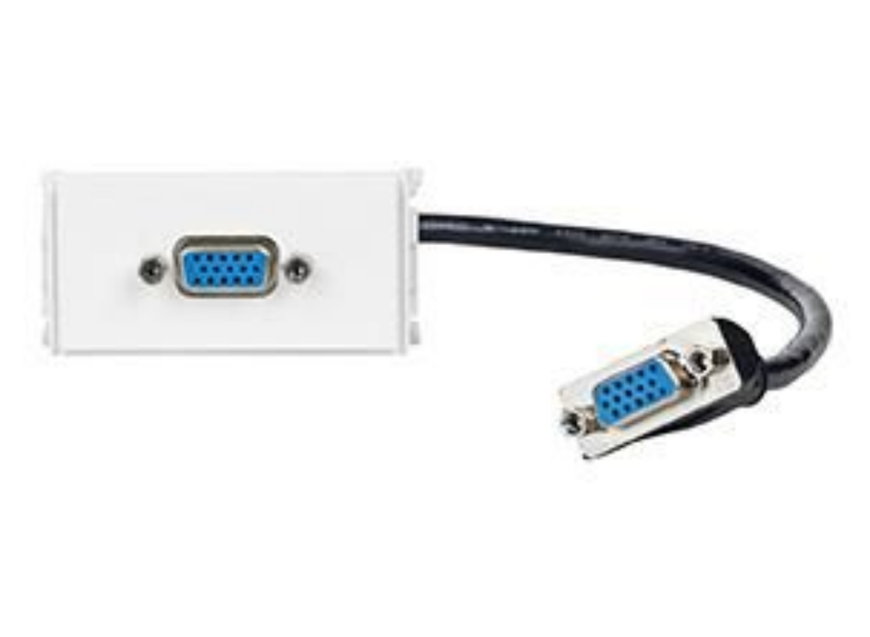 Vivolink Outlet Panel VGA 200mm – White | WI221278 Socket-Outlets Vivolink