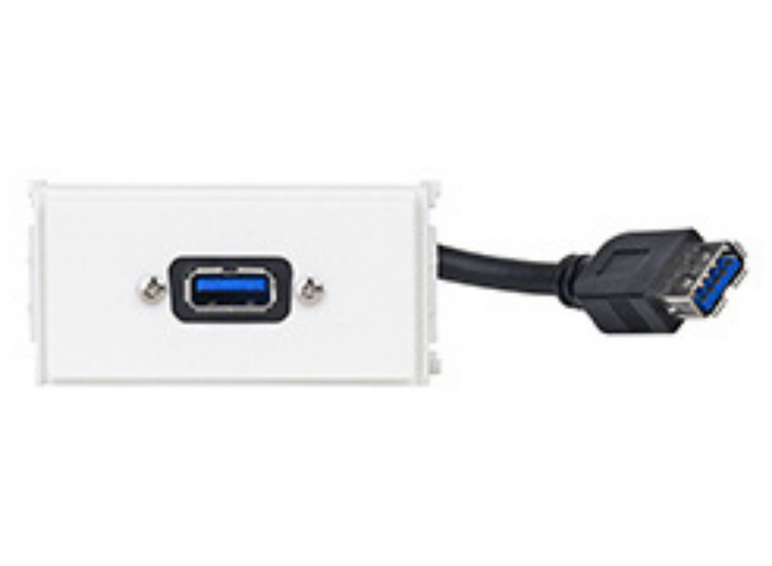Vivolink Outlet Panel USB 3.0 – White | WI221279 Wallplate Vivolink