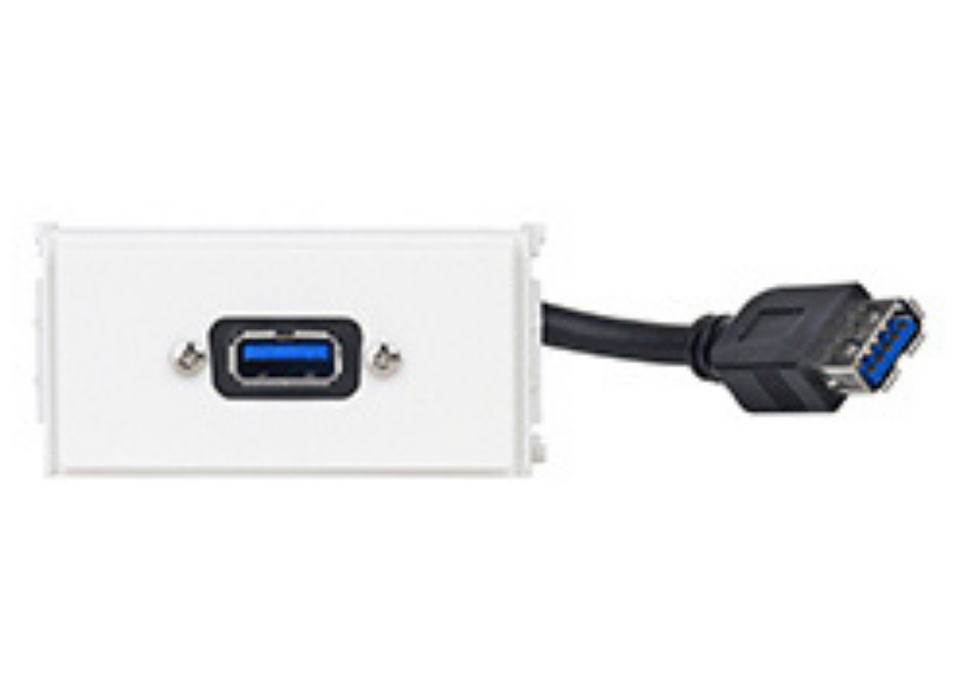 Vivolink Outlet Panel USB 3.0 – White | WI221279 Socket-Outlets Vivolink