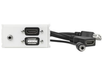 Vivolink Outlet Panel HDMI + USB 2.0 + 3.5mm – White | WI221281 Socket-Outlets Vivolink