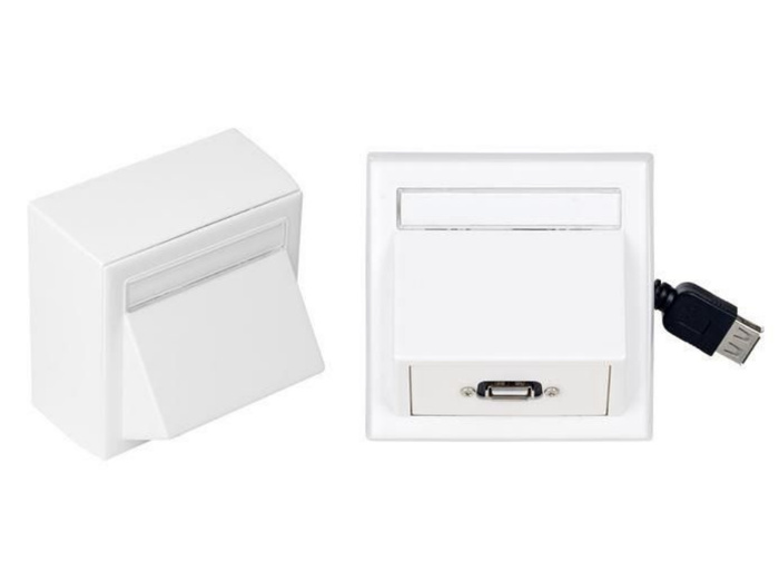 Vivolink Wall Connection Box USB 2.0 – White | WI231275 Wallplate Vivolink