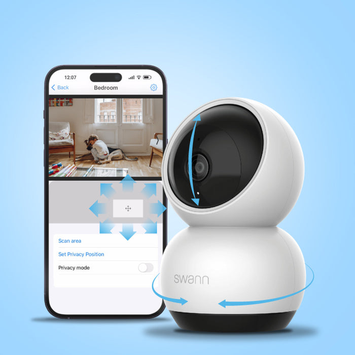 Swann EVO Pan & Tilt Wi-Fi Security Camera | SWIFI-SE2KPT-EU Security Camera Swann
