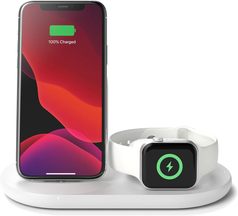 Belkin BoostCharge 3-in-1 Wireless Charger for Apple Devices | WIZ001MYWH