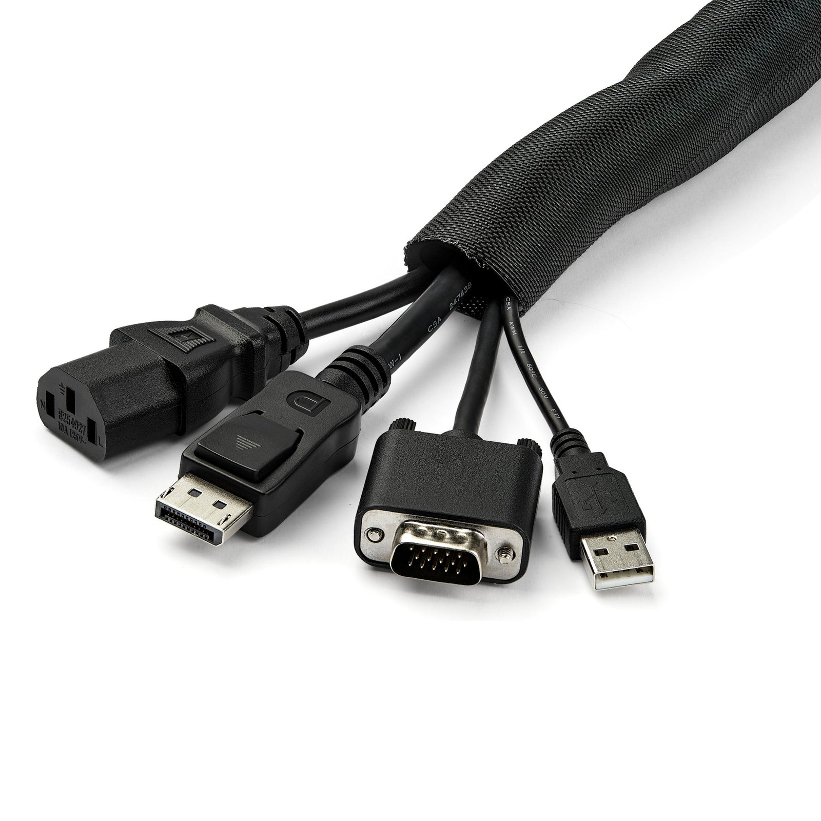 StarTech 15" (4.6m) Cable Management Sleeve - WKSTNCM2 Cable Accessory Startech
