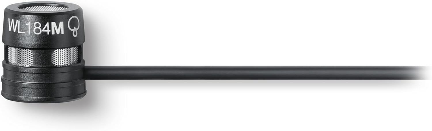 Shure WL184M Low-profile Supercardioid Lavalier Microphone | WL184MB/S-TQG Microphones Shure