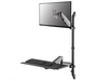 Neomounts WL90-325BL1 Sit-Stand Workstation Wall For 17"-32" Screens Desktop Sit-Stand Workplaces NeoMounts