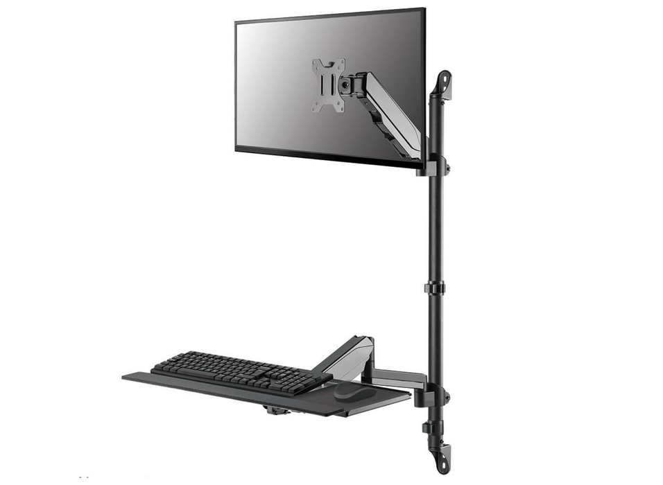 Neomounts WL90-325BL1 Sit-Stand Workstation Wall For 17"-32" Screens Desktop Sit-Stand Workplaces NeoMounts