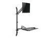 Neomounts WL90-325BL1 Sit-Stand Workstation Wall For 17"-32" Screens Desktop Sit-Stand Workplaces NeoMounts