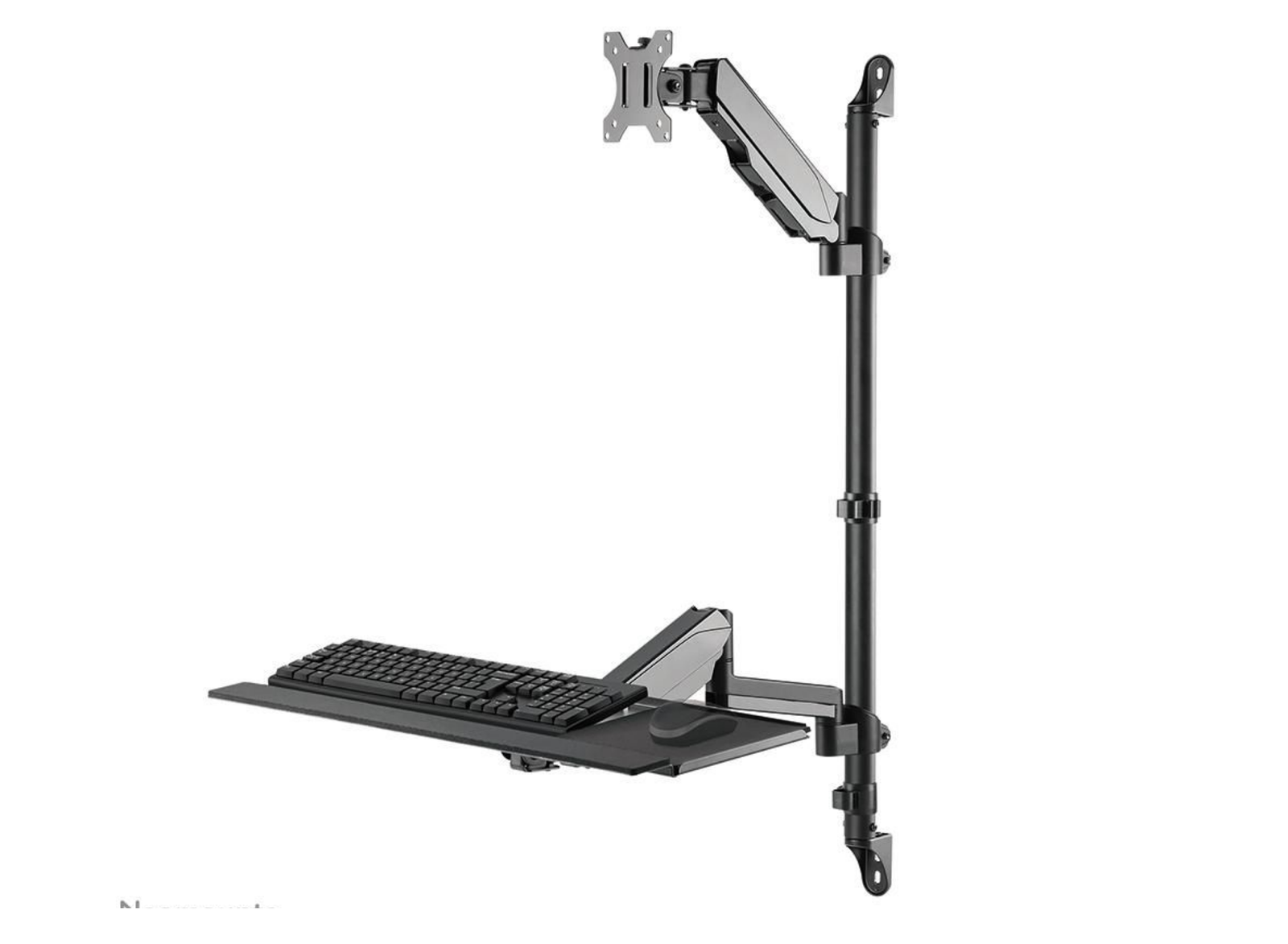 Neomounts WL90-325BL1 Sit-Stand Workstation Wall For 17"-32" Screens Monitor Arm Desk Mount NeoMounts