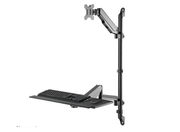 Neomounts WL90-325BL1 Sit-Stand Workstation Wall For 17"-32" Screens Monitor Arm Desk Mount NeoMounts