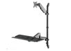 Neomounts WL90-325BL1 Sit-Stand Workstation Wall For 17"-32" Screens Desktop Sit-Stand Workplaces NeoMounts