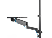 Neomounts WL90-325BL1 Sit-Stand Workstation Wall For 17"-32" Screens Monitor Arm Desk Mount NeoMounts
