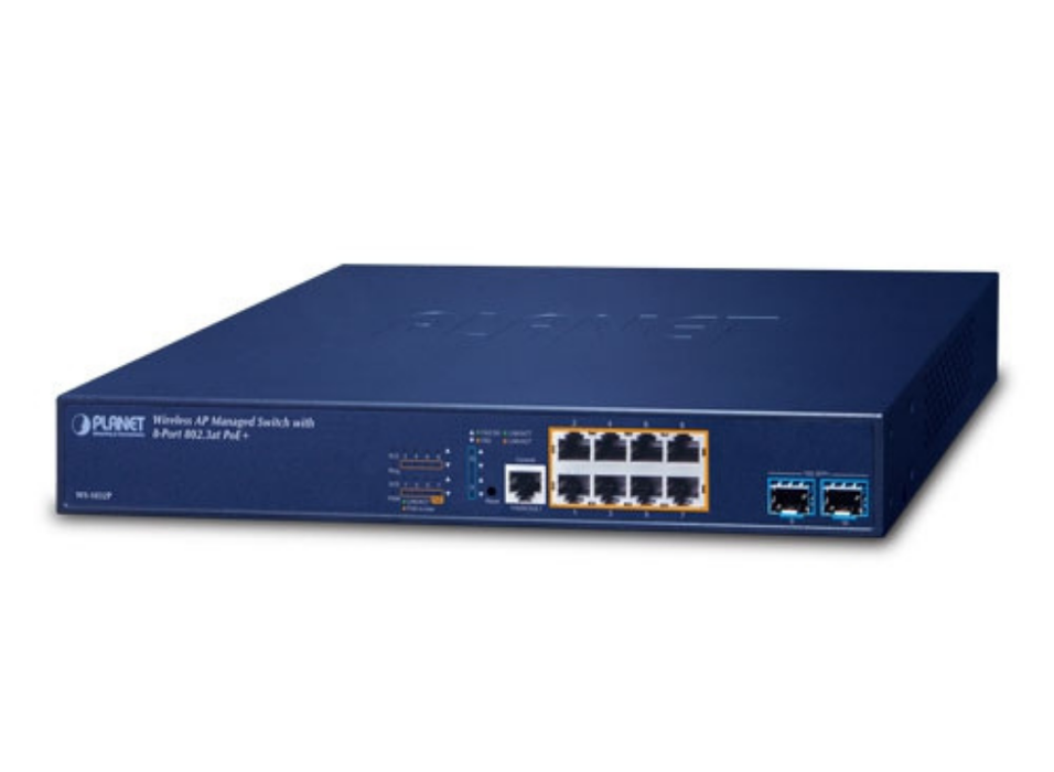 Planet Wireless AP Managed Switch with 8-Port 802.3at PoE + 2-Port 10G SFP+ | WS-1032P Planet Network Switches Planet