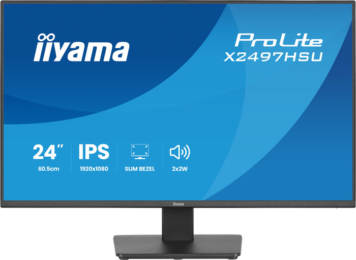 iiyama ProLite X2497HSU-B1 Eco-Conscious 24” 120Hz 4ms Full HD Monitor Business Monitor iiyama