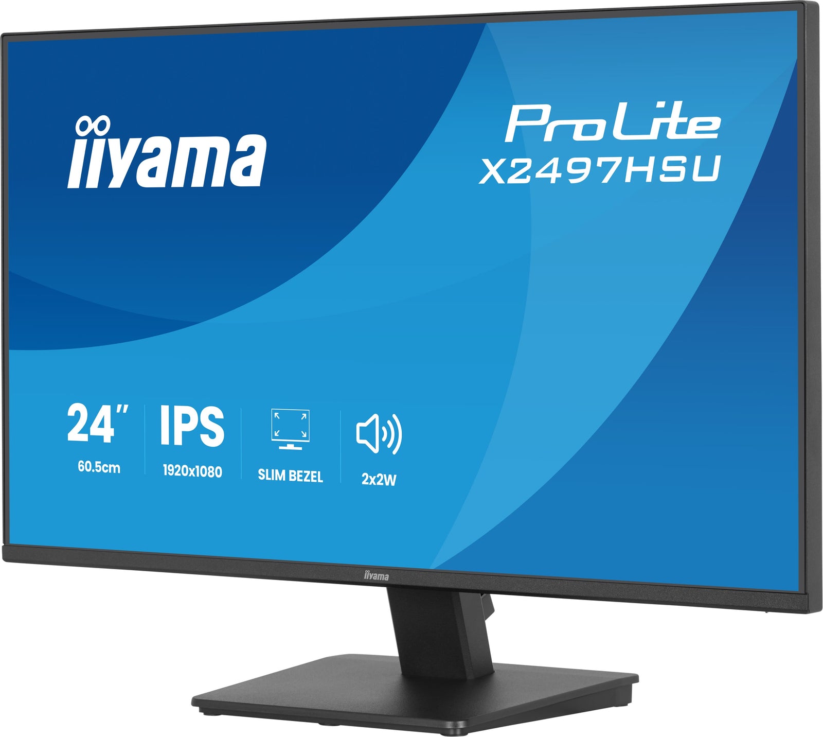 iiyama ProLite X2497HSU-B1 Eco-Conscious 24” 120Hz 4ms Full HD Monitor Business Monitor iiyama