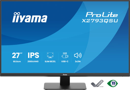 iiyama ProLite X2793QSU-B1 27" 75Hz 1ms QHD Desktop Monitor Desktop Monitor iiyama