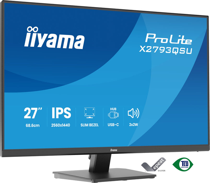 iiyama ProLite X2793QSU-B1 27" 75Hz 1ms QHD Desktop Monitor Desktop Monitor iiyama