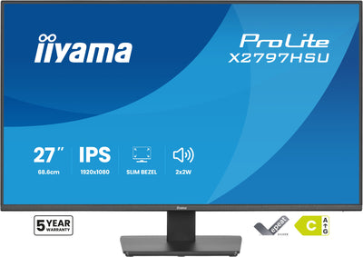 iiyama ProLite X2797HSU-B1 Eco-Conscious 27” 120Hz 4ms Full HD Monitor Business Monitor iiyama