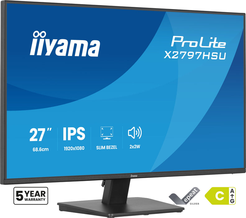 iiyama ProLite X2797HSU-B1 Eco-Conscious 27” 120Hz 4ms Full HD Monitor