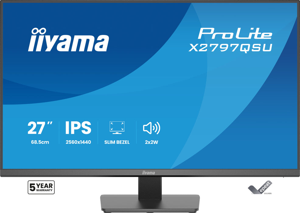 iiyama ProLite X2797QSU-B1 27" 75Hz 1ms QHD Desktop Monitor Desktop Monitor iiyama