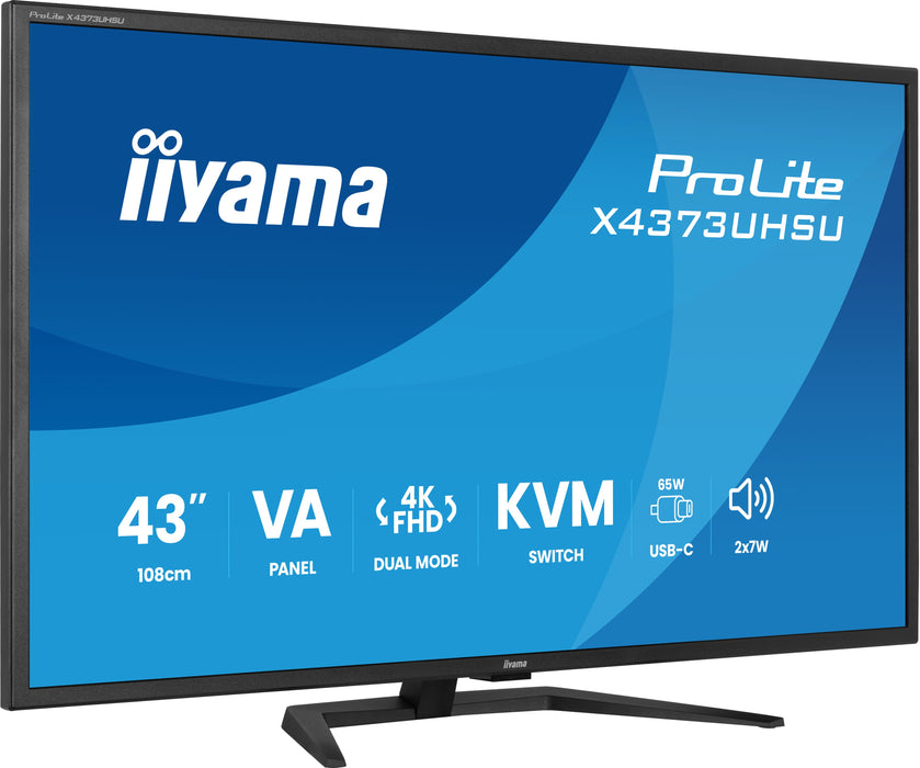 iiyama ProLite X4373UHSU-B2 42.5" 60Hz 3ms 4K UHD Large Format Desktop Monitor Desktop Monitor iiyama