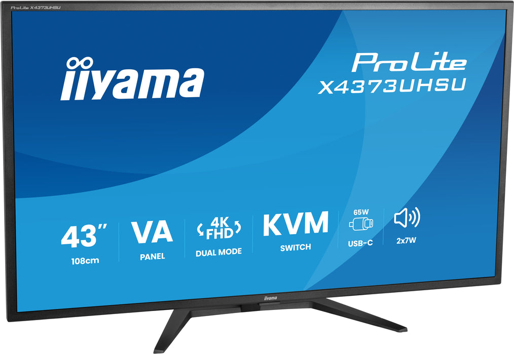 iiyama ProLite X4373UHSU-B2 42.5" 60Hz 3ms 4K UHD Large Format Desktop Monitor Desktop Monitor iiyama