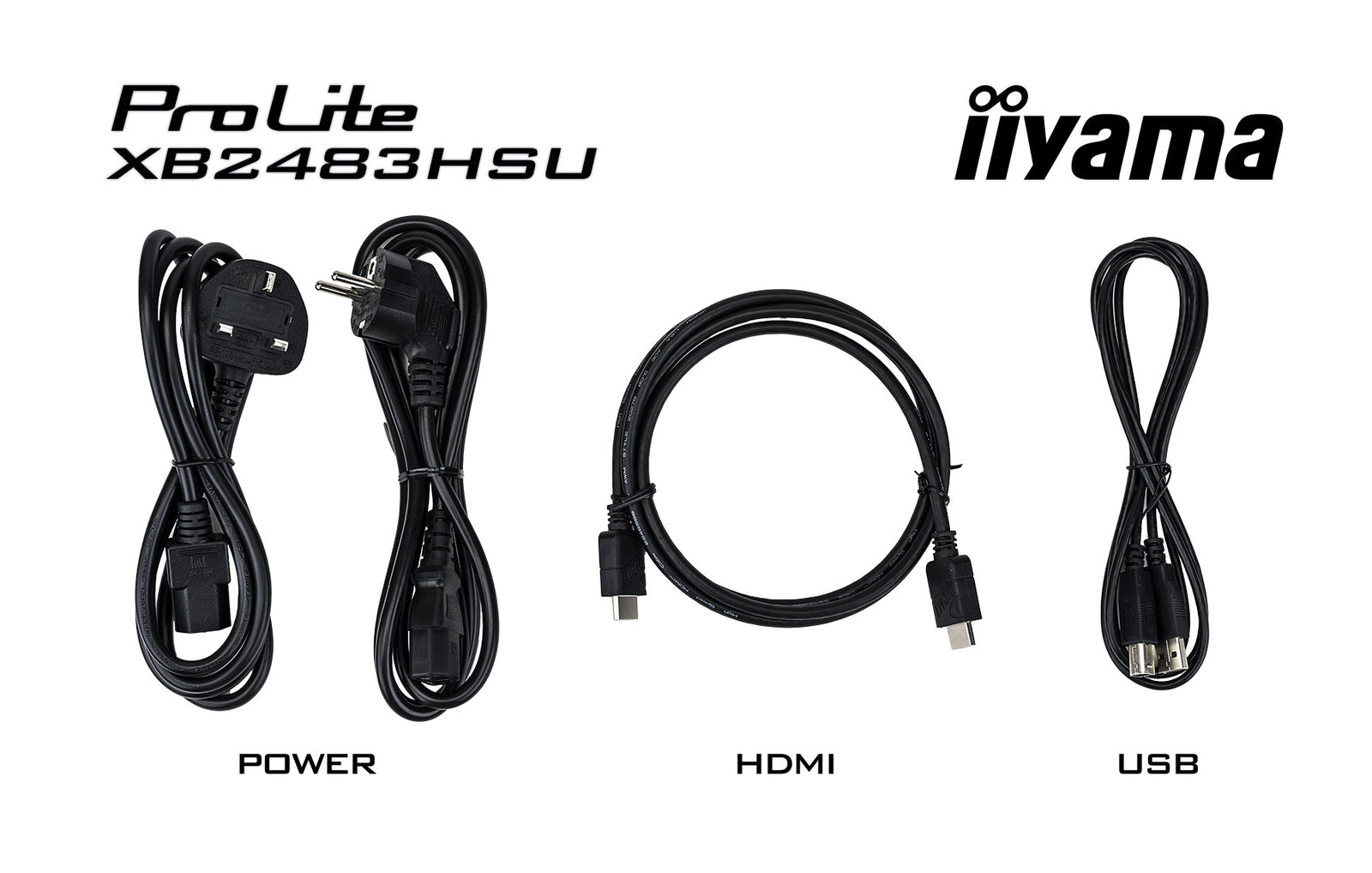 iiyama ProLite XB2483HSU-B5 24" Full HD Desktop Monitor Desktop Monitor iiyama