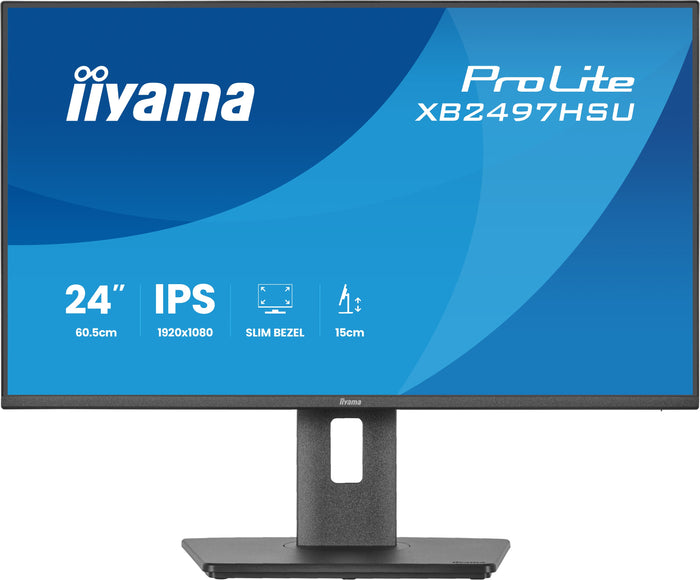 iiyama ProLite XB2497HSU-B1 Eco-Conscious 24” 120Hz 4ms Full HD Monitor Business Monitor iiyama
