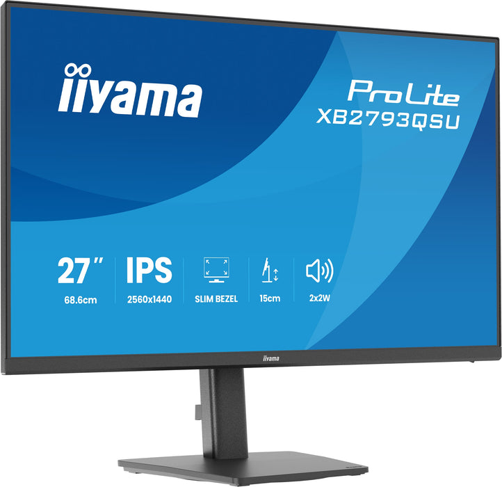 iiyama ProLite XB2793QSU-B1 27" 75Hz 1ms QHD Desktop Monitor Desktop Monitor iiyama
