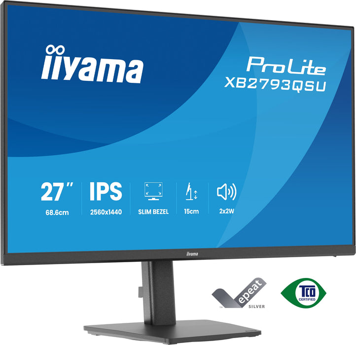 iiyama ProLite XB2793QSU-B1 27" 75Hz 1ms QHD Desktop Monitor Desktop Monitor iiyama