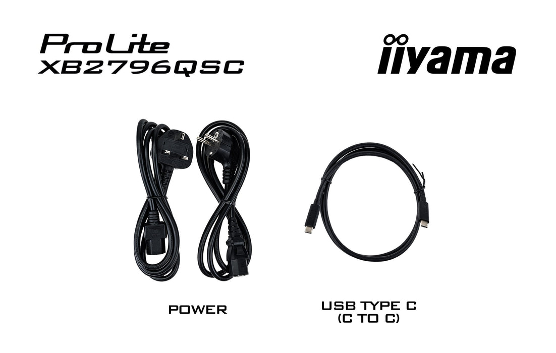iiyama ProLite XB2796QSC-B1 27" 75Hz 4ms QHD IPS Monitor With USB-C Desktop Monitor iiyama