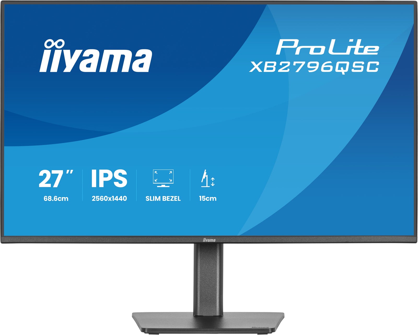 iiyama ProLite XB2796QSC-B1 27" 75Hz 4ms QHD IPS Monitor With USB-C Desktop Monitor iiyama