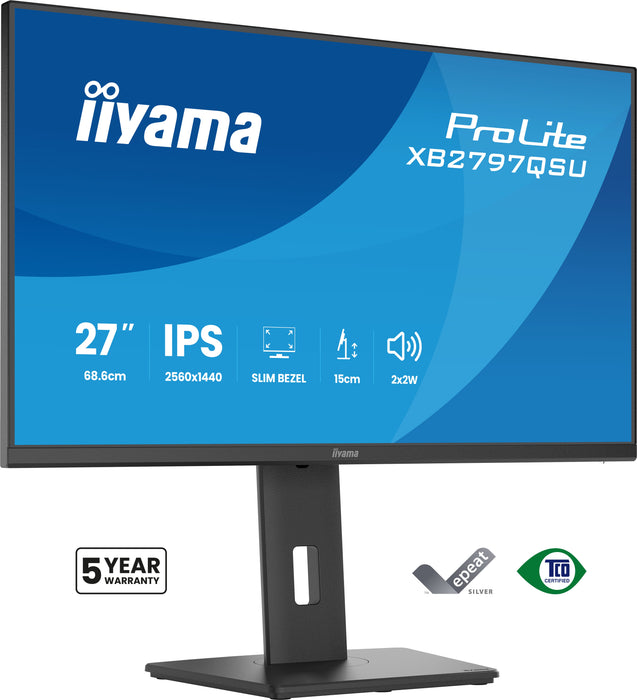 iiyama ProLite XB2797QSU-B1 27" 75Hz 1ms QHD Desktop Monitor Desktop Monitor iiyama