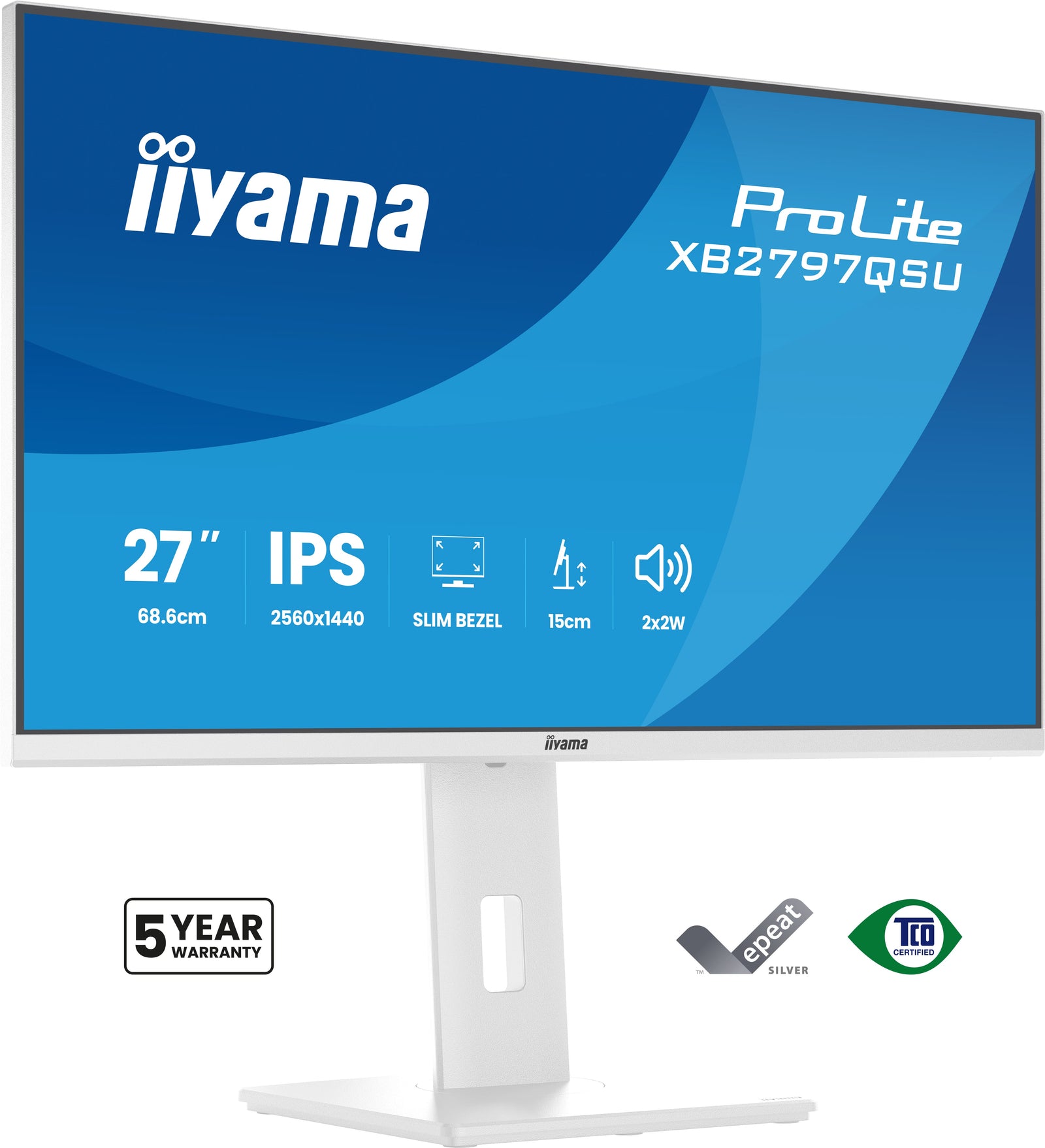 iiyama ProLite XB2797QSU-W1 27" 75Hz 1ms QHD Desktop Monitor Desktop Monitor iiyama