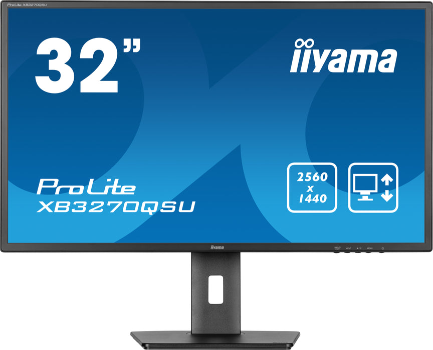 iiyama ProLite XB3270QSU-B1 32" 100Hz 3ms IPS QHD Desktop Monitor