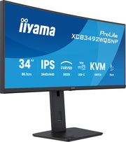 iiyama ProLite XCB3492WQSNP-B1 34" 100Hz 3ms IPS UWQHD Curved Monitor Desktop Monitor iiyama