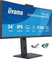 iiyama ProLite XCB3492WQSNPH-B1 34" 100Hz 1ms IPS UWQHD Curved Monitor Desktop Monitor iiyama