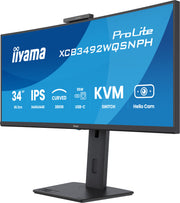 iiyama ProLite XCB3492WQSNPH-B1 34" 100Hz 1ms IPS UWQHD Curved Monitor Desktop Monitor iiyama